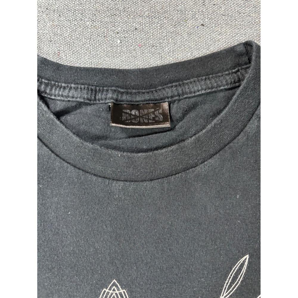 Bones Team Sesh Pinstripe Graphic T-Shirt Mens Black Short Sleeve Tee - Picture 2 of 5